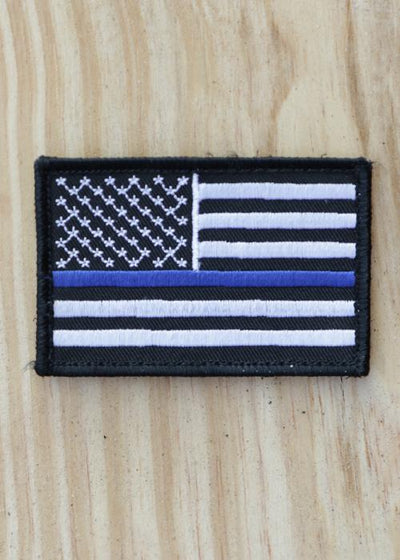 Thin Blue Line - Black and White Patch - Nine Line Apparel