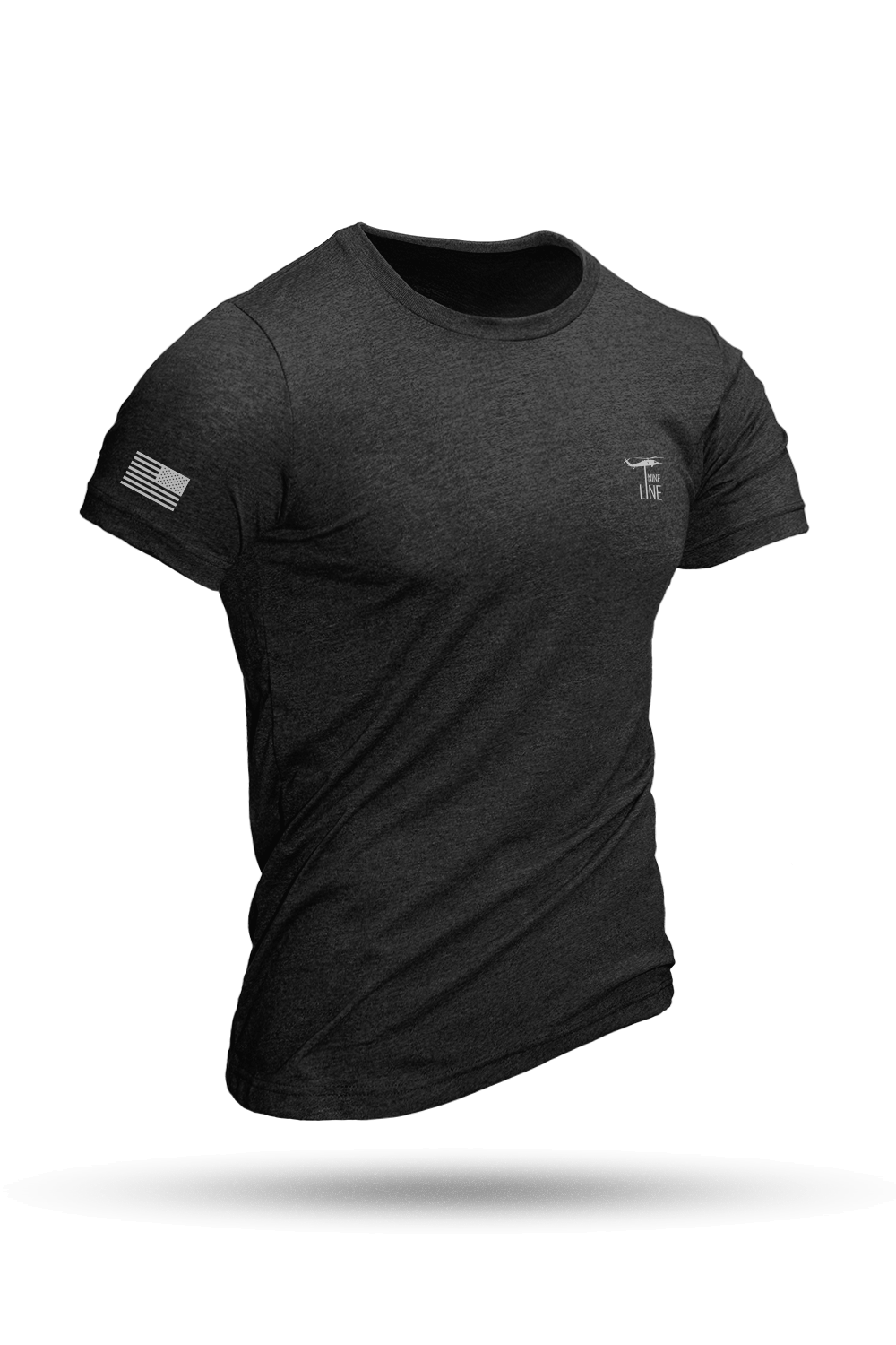 Tri-blend Athletic T-Shirt - Core with Flag [Reflective Ink] - Nine Line Apparel