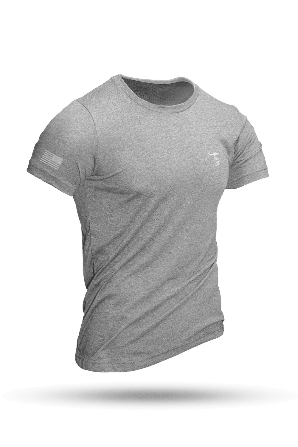 Tri-blend Athletic T-Shirt - Core with Flag [Reflective Ink] - Nine Line Apparel