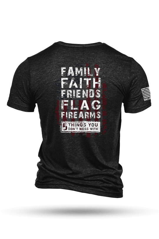 Tri-Blend T-Shirt - 5 Things - Nine Line Apparel