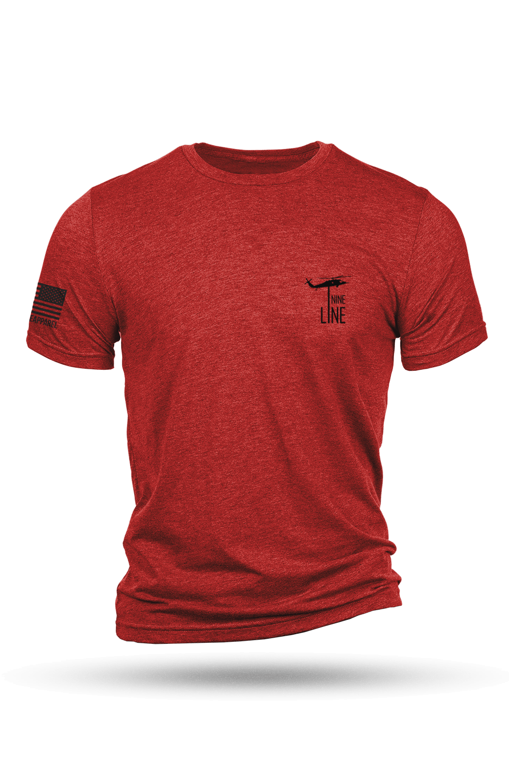 Tri-Blend T-Shirt - Bulldog Schematic - Nine Line Apparel