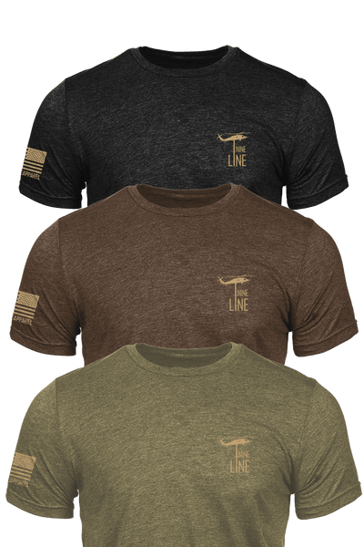 Tri-Blend T-Shirt - Earth Pack [3 Shirts] - Nine Line Apparel