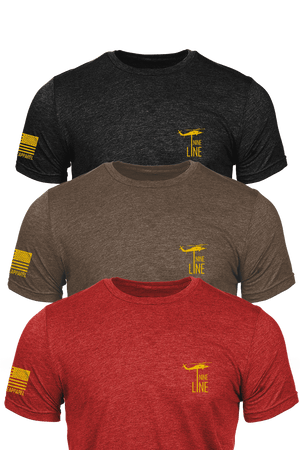 Tri-Blend T-Shirt - Gold Pack [3 Shirts] - Nine Line Apparel