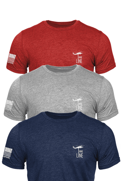 Tri-Blend T-Shirt - Patriot Pack [3 Shirts] - Nine Line Apparel