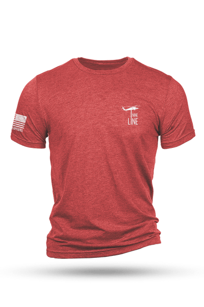 Tri-Blend T-Shirt - RED Remember Everyone Deployed - Nine Line Apparel