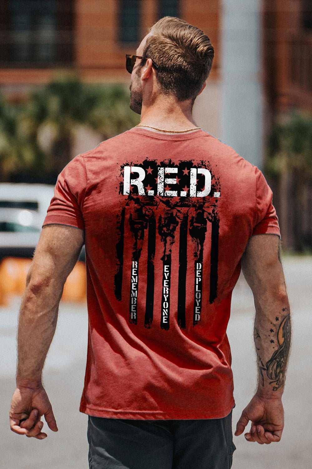  R.E.D Remember Everyone Deployed Red Friday 4 Men's