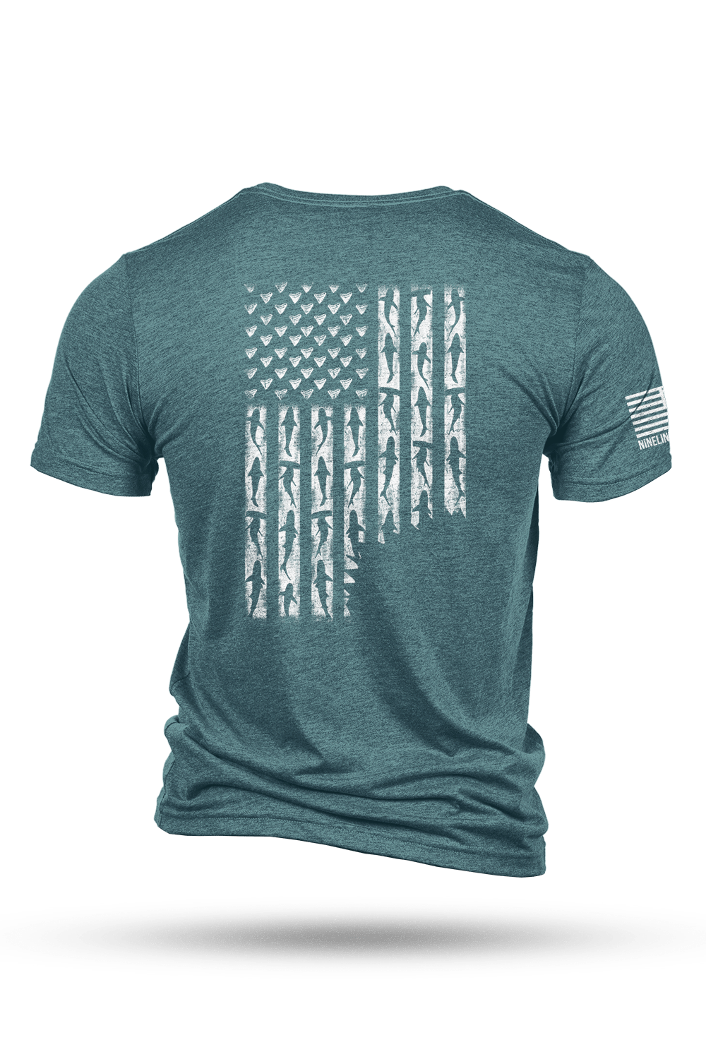 Tri-Blend T-Shirt - SHARK FLAG - Nine Line Apparel