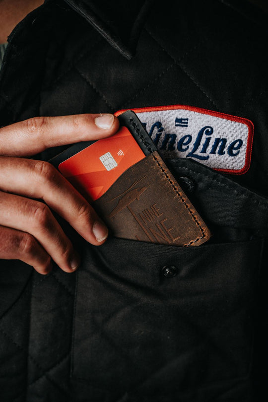 USA Made Leather Minimalist Wallet - Nine Line Apparel