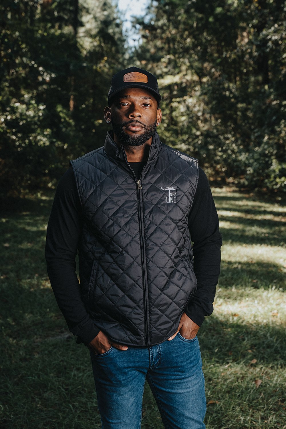 Vintage Quilted Vest - Nine Line Apparel