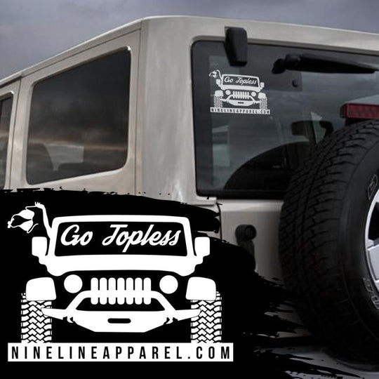 Vinyl Decal - Go Topless - Nine Line Apparel