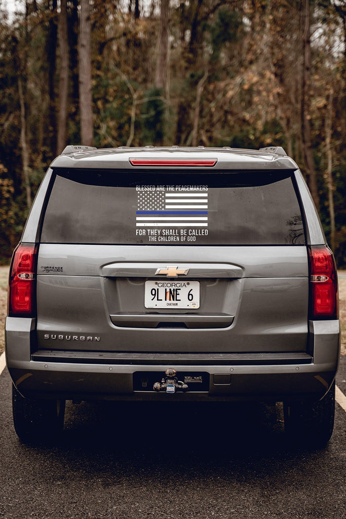 T&R Graphics 4x Reflective Thin Blue Line Sticker Decal – Police Lives Matter, 3x2 Inch, Glossy Vinyl, USA Made