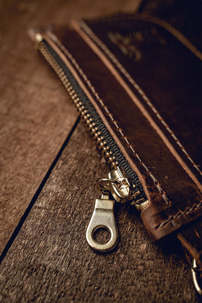 Women's American Made Leather Card Wallet - Nine Line Apparel