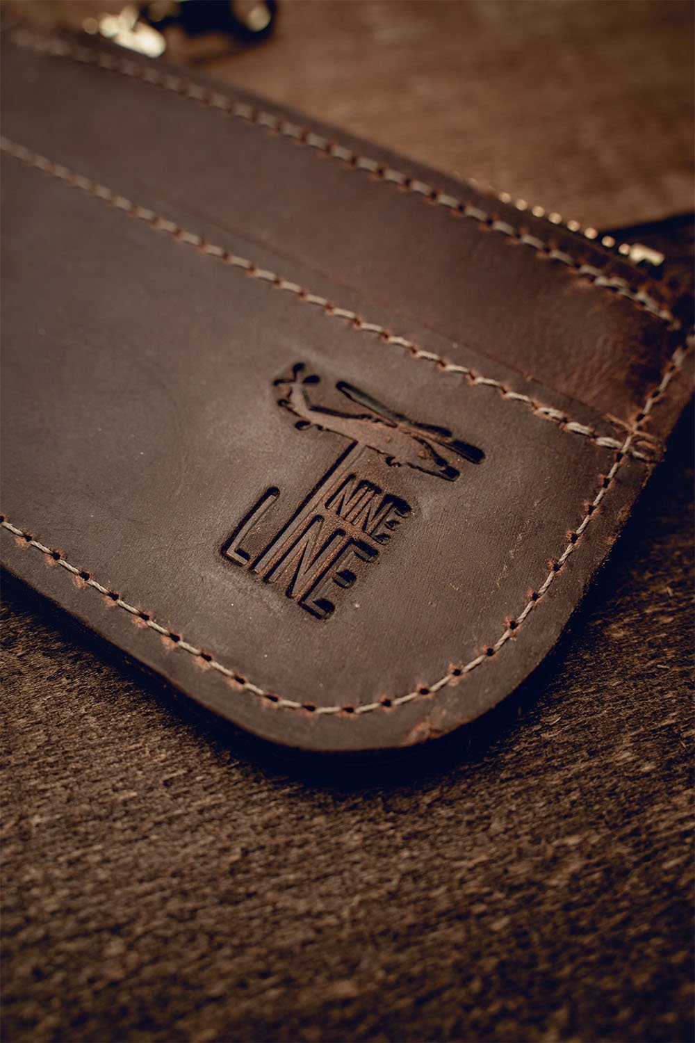 Women's American Made Leather Card Wallet - Nine Line Apparel