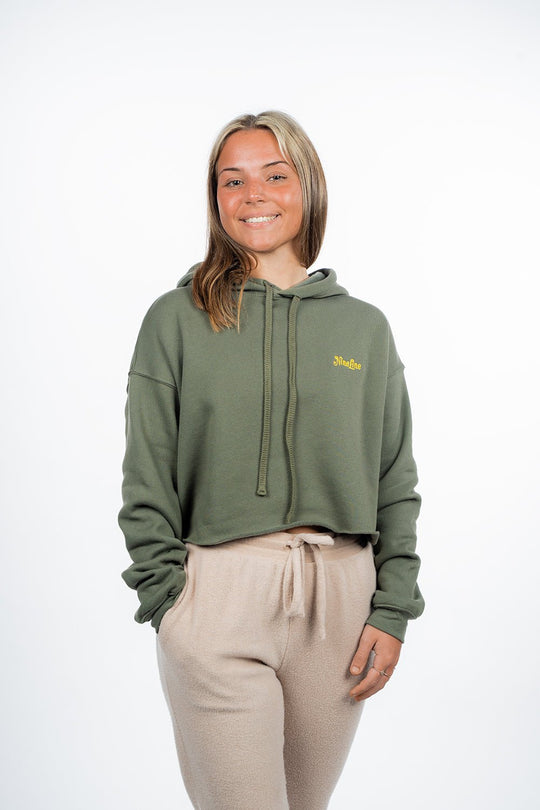 Women's Cropped Fleece Hoodie - Nine Line Apparel