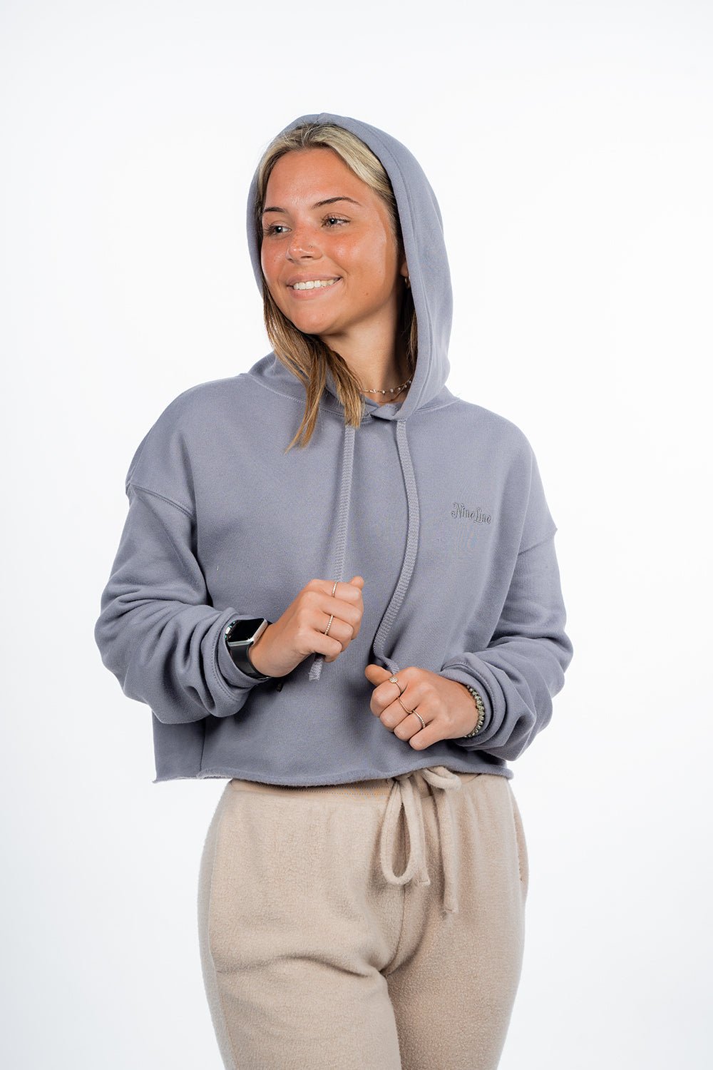 Women's Cropped Fleece Hoodie - Nine Line Apparel