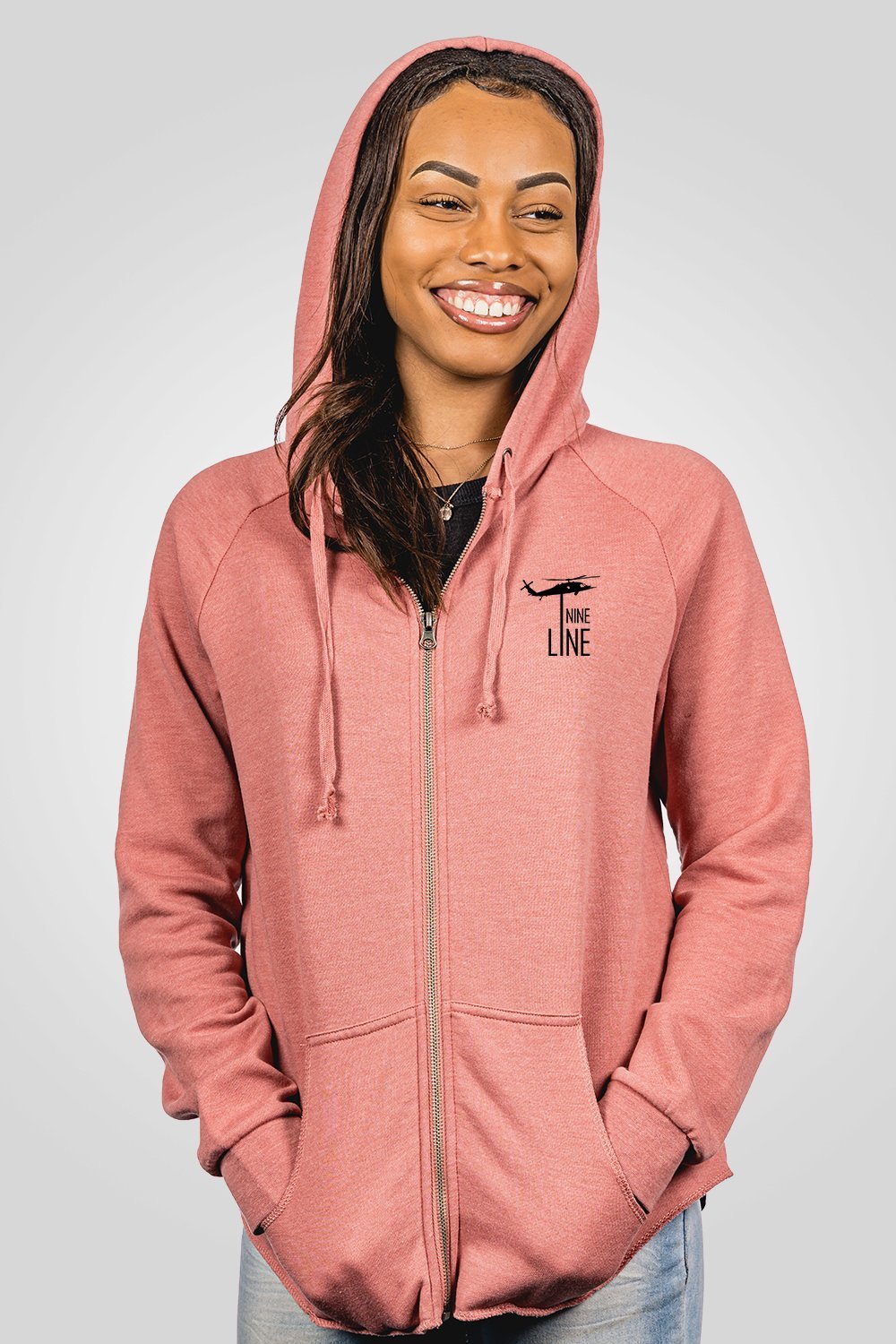 Women's Full Zip Hoodie - Basic - Nine Line Apparel