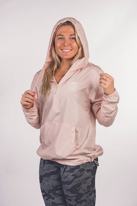 Women's Hooded 1/4 Zip Windbreaker - Nine Line Apparel