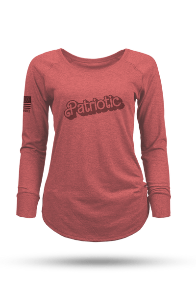 Women's Long-Sleeve Shirt - Patriotic Barbara