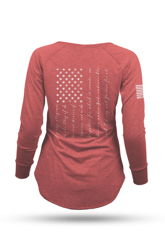 Women's Long Sleeve - The Pledge - Nine Line Apparel