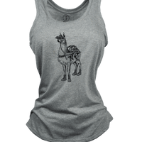 Women's Racerback Tank - Freedom Llama