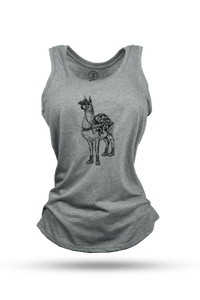Women's Racerback Tank - Freedom Llama
