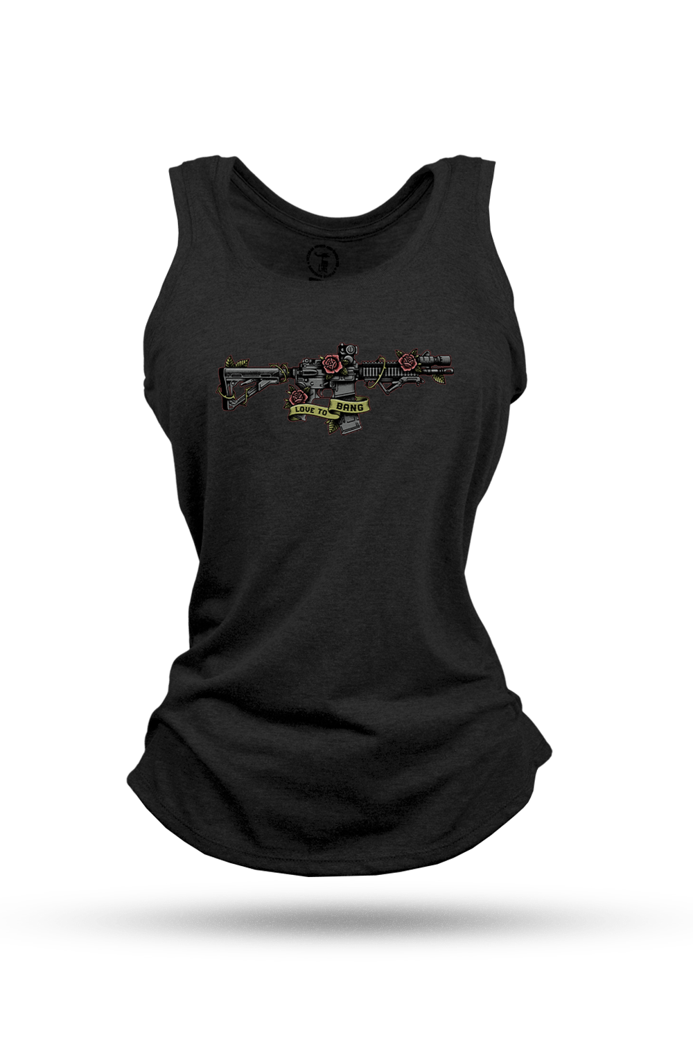 Women's Racerback Tank - Love to Bang - Nine Line Apparel