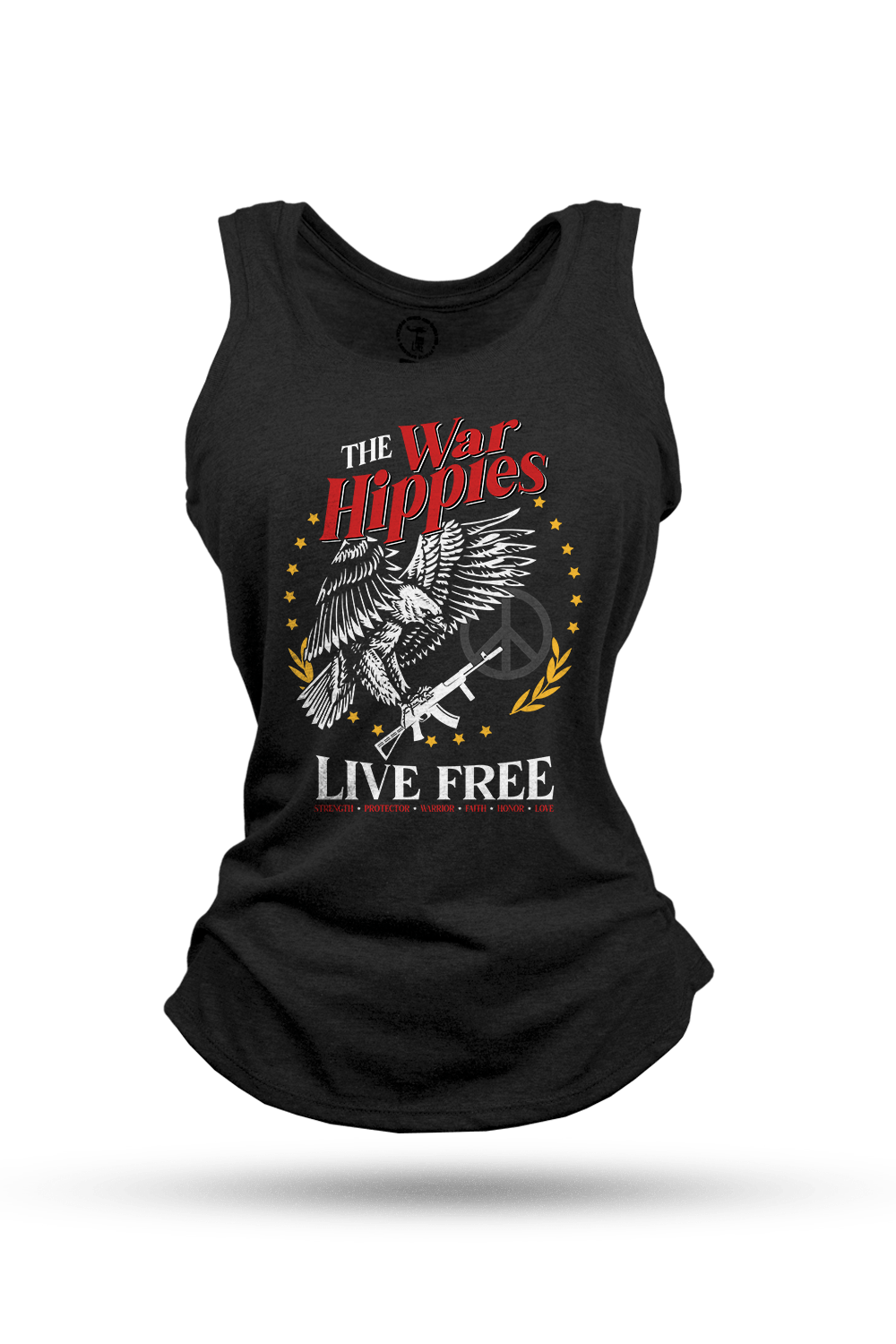 Women's Racerback Tank - War Hippies - Free - Nine Line Apparel