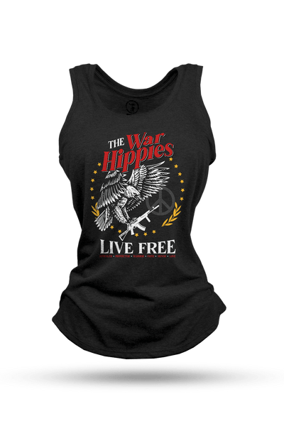 Women's Racerback Tank - War Hippies - Free - Nine Line Apparel