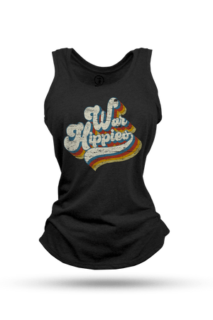 Women's Racerback Tank - War Hippies - Retro - Nine Line Apparel