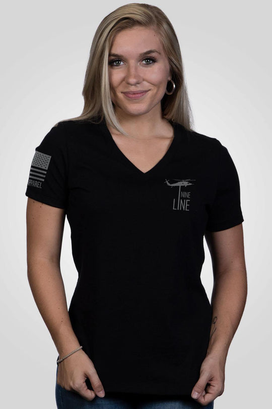 Women's Relaxed Fit V-Neck Shirt - Grit and Grace - Nine Line Apparel
