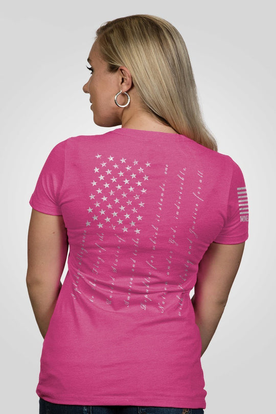 Women's Relaxed Fit V-Neck Shirt - The Pledge - Nine Line Apparel