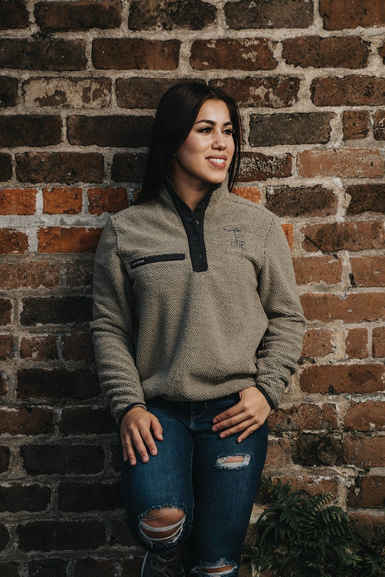 Women's Sherpa Fleece Pullover - Nine Line Apparel