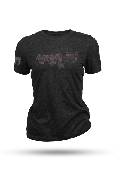 Women's T-Shirt - Ladies - FLORAL AR - Nine Line Apparel