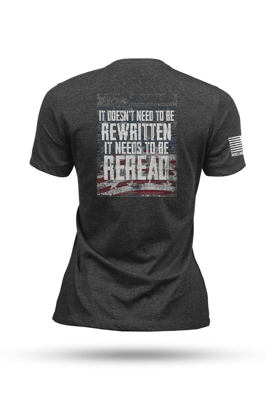 Women's T-Shirt - REREAD - Not ReWritten - Nine Line Apparel