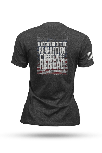 Women's T-Shirt - REREAD - Not ReWritten - Nine Line Apparel