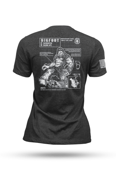 Women's Tri-Blend T-Shirt - Bigfoot (NLA Cryptid Hunters) - Nine Line Apparel