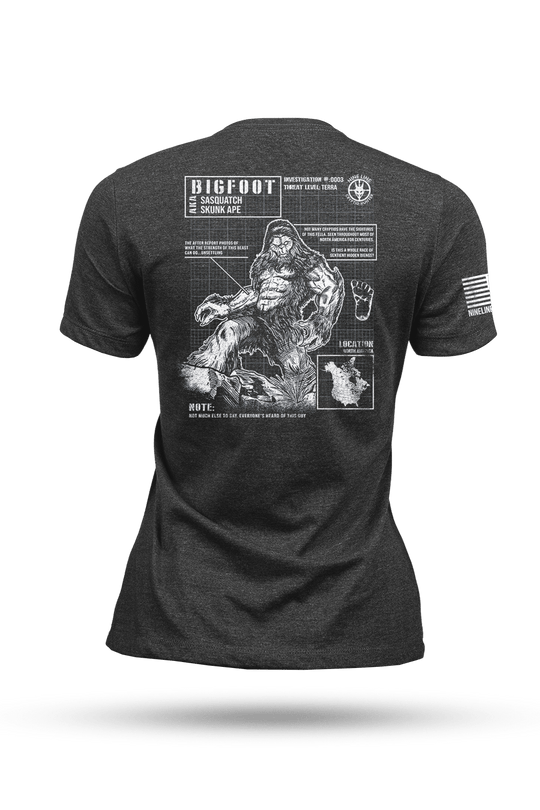 Women's Tri-Blend T-Shirt - Bigfoot (NLA Cryptid Hunters) - Nine Line Apparel