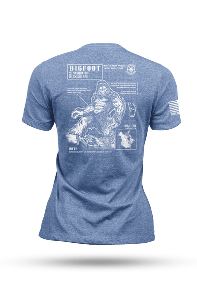 Women's Tri-Blend T-Shirt - Bigfoot (NLA Cryptid Hunters) - Nine Line Apparel