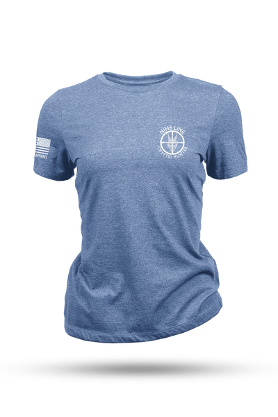 Women's Tri-Blend T-Shirt - Bigfoot (NLA Cryptid Hunters) - Nine Line Apparel