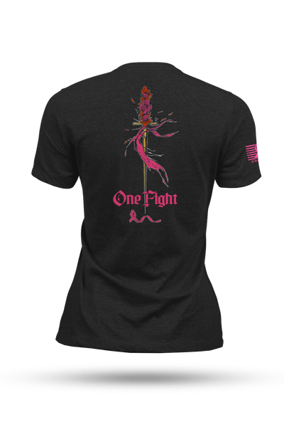 Women's Tri-Blend T-Shirt - Breast Cancer One Fight - Nine Line Apparel