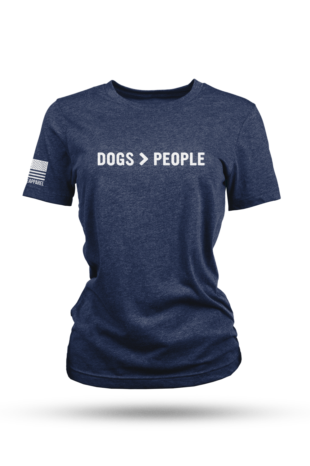 Women's Tri-Blend T-Shirt - Dogs>People - Nine Line Apparel