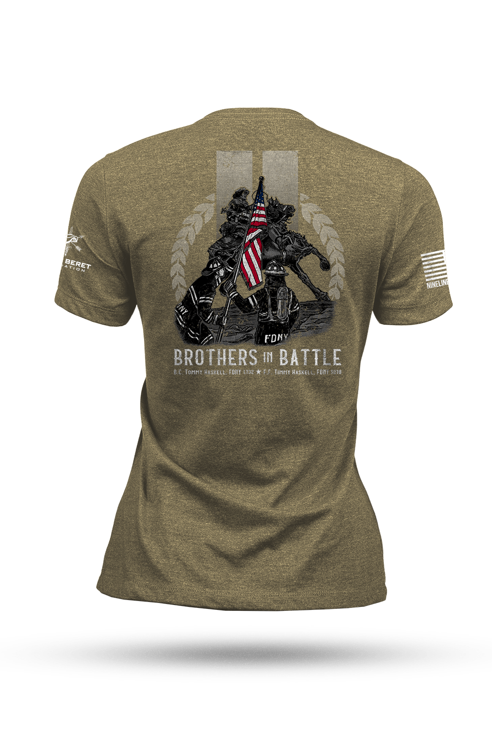 Women's Tri-Blend T-Shirt - Green Beret Foundation - Brothers in Battle - Nine Line Apparel