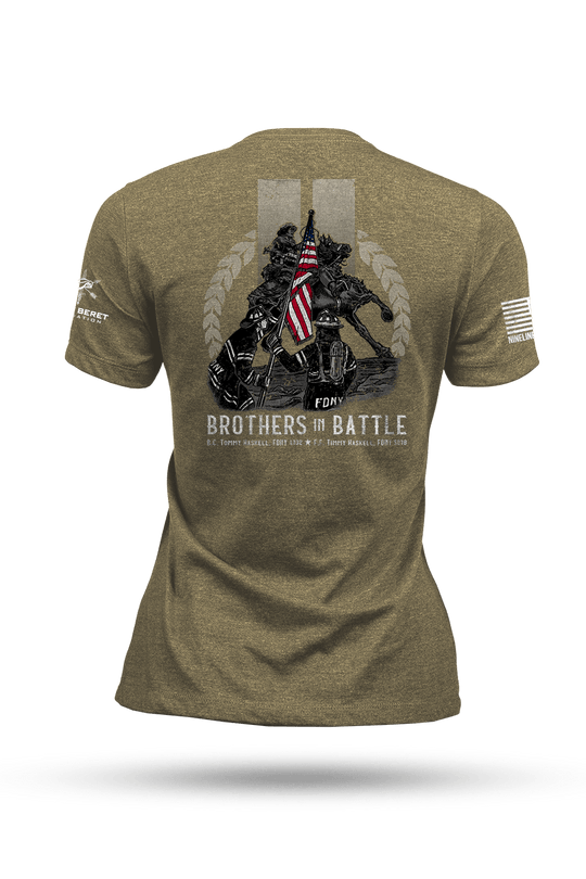 Women's Tri-Blend T-Shirt - Green Beret Foundation - Brothers in Battle - Nine Line Apparel