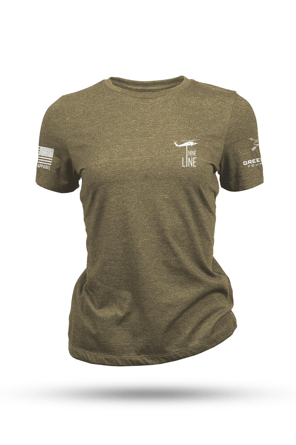 Women's Tri-Blend T-Shirt - Green Beret Foundation - Brothers in Battle - Nine Line Apparel