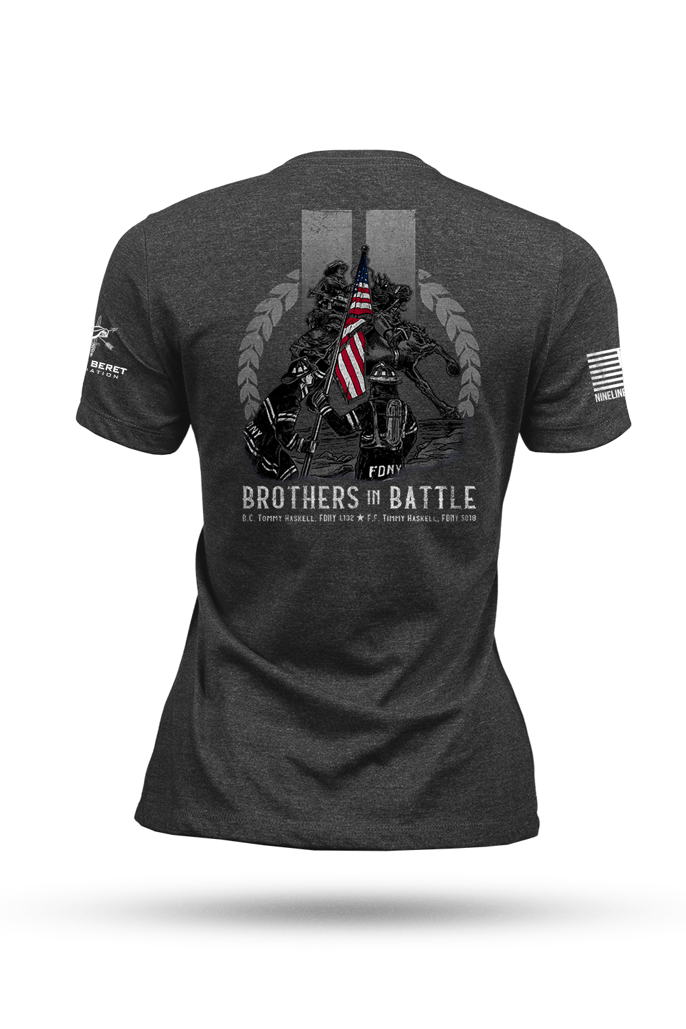 Women's Tri-Blend T-Shirt - Green Beret Foundation - Brothers in Battle - Nine Line Apparel