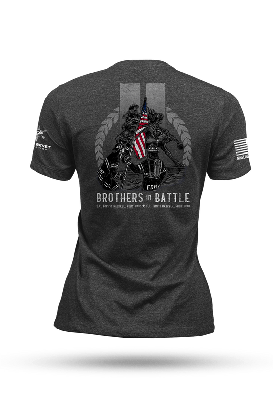 Women's Tri-Blend T-Shirt - Green Beret Foundation - Brothers in Battle - Nine Line Apparel