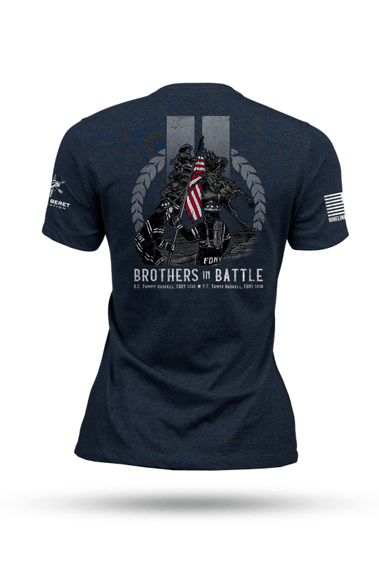 Women's Tri-Blend T-Shirt - Green Beret Foundation - Brothers in Battle - Nine Line Apparel