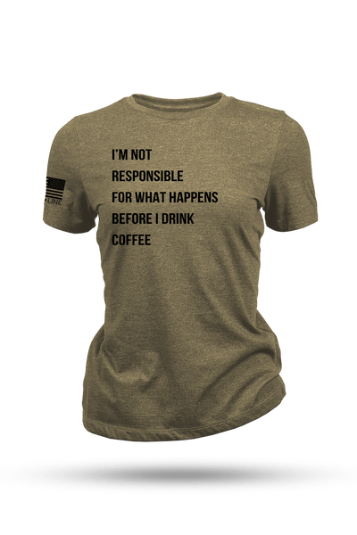 Women's Tri-Blend T-Shirt - NOT RESPONSIBLE - Nine Line Apparel