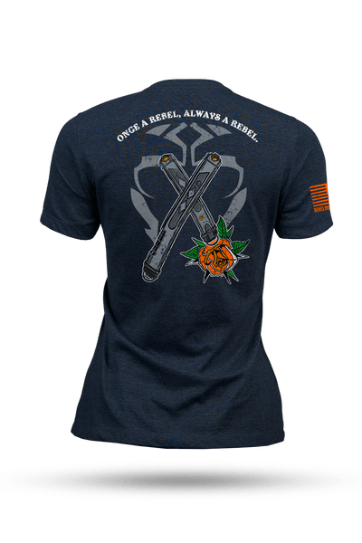 Women's Tri-Blend T-Shirt - Once a Rebel - Nine Line Apparel