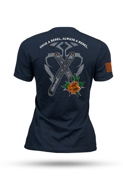 Women's Tri-Blend T-Shirt - Once a Rebel - Nine Line Apparel